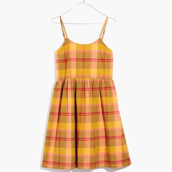 Madewell Dresses & Skirts - Madewell plaid babydoll cami dress
